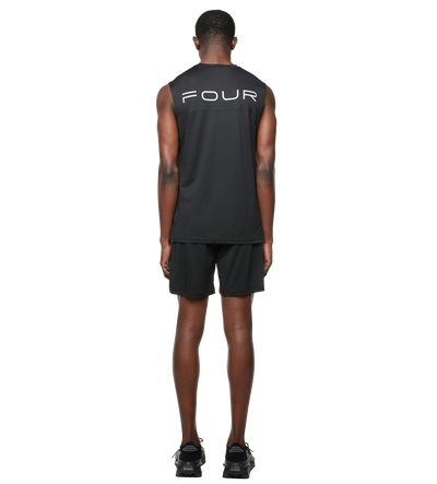 Sportswear Reflective Tank top Black
