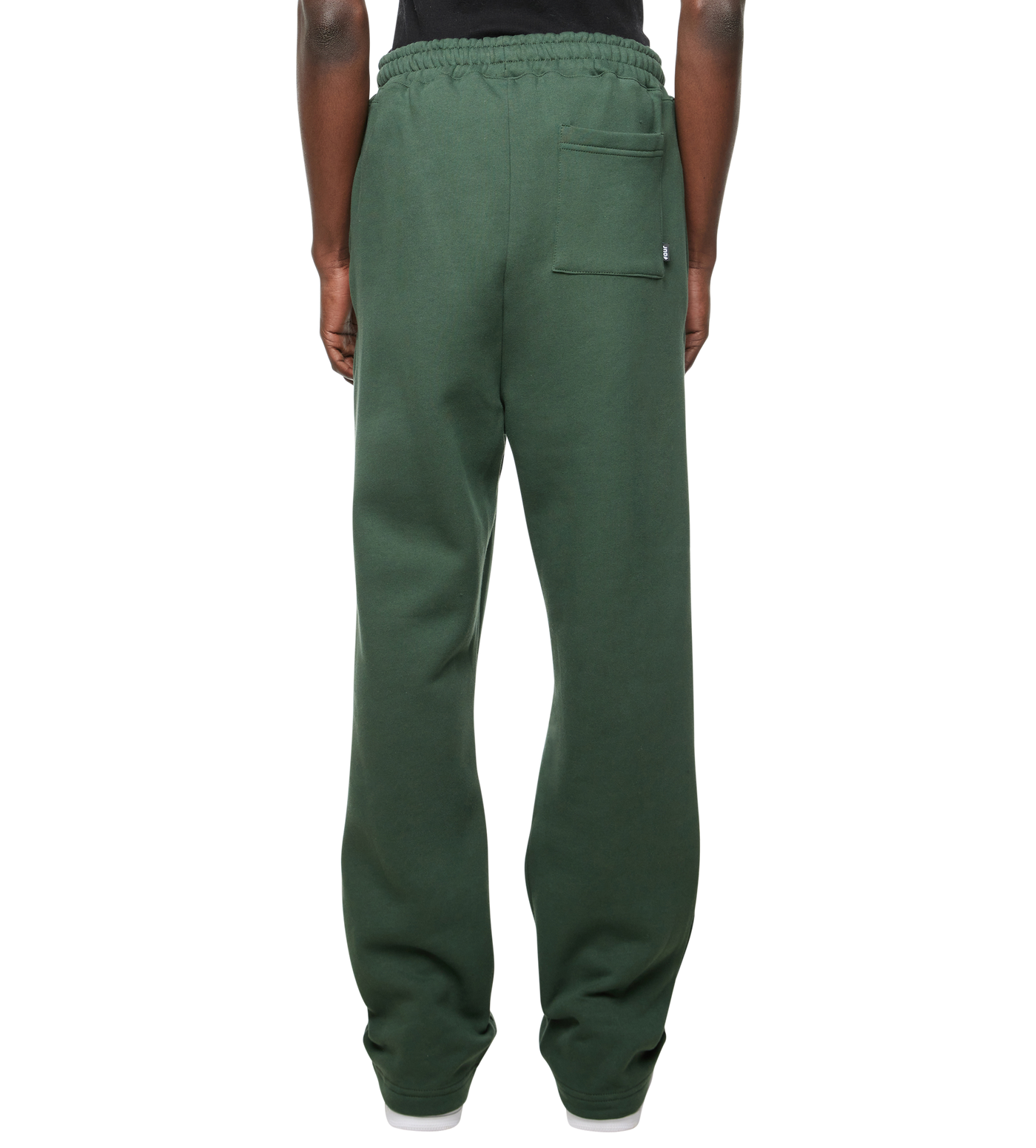 Outline Logo Straight Leg Pants Deep Forest