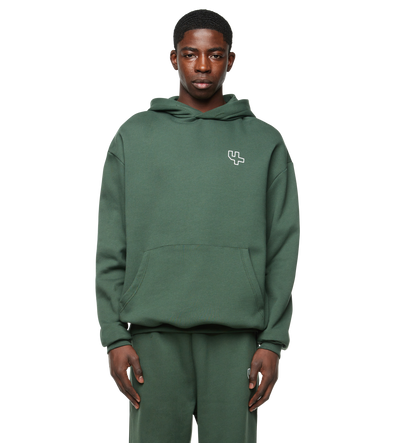 Outline Logo Hoodie Deep Forest