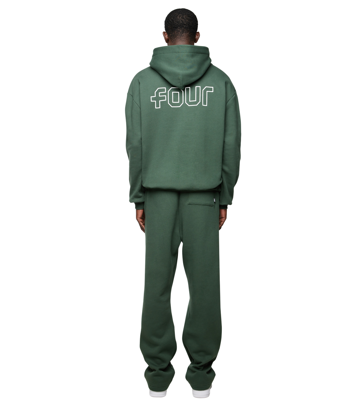 Outline Logo Hoodie Deep Forest