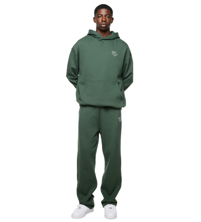 Outline Logo Hoodie Deep Forest