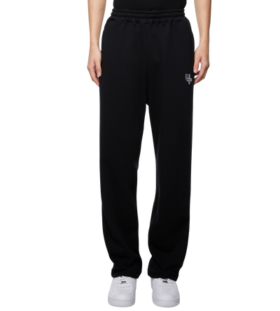 Outline Logo Straight Leg Pants Black