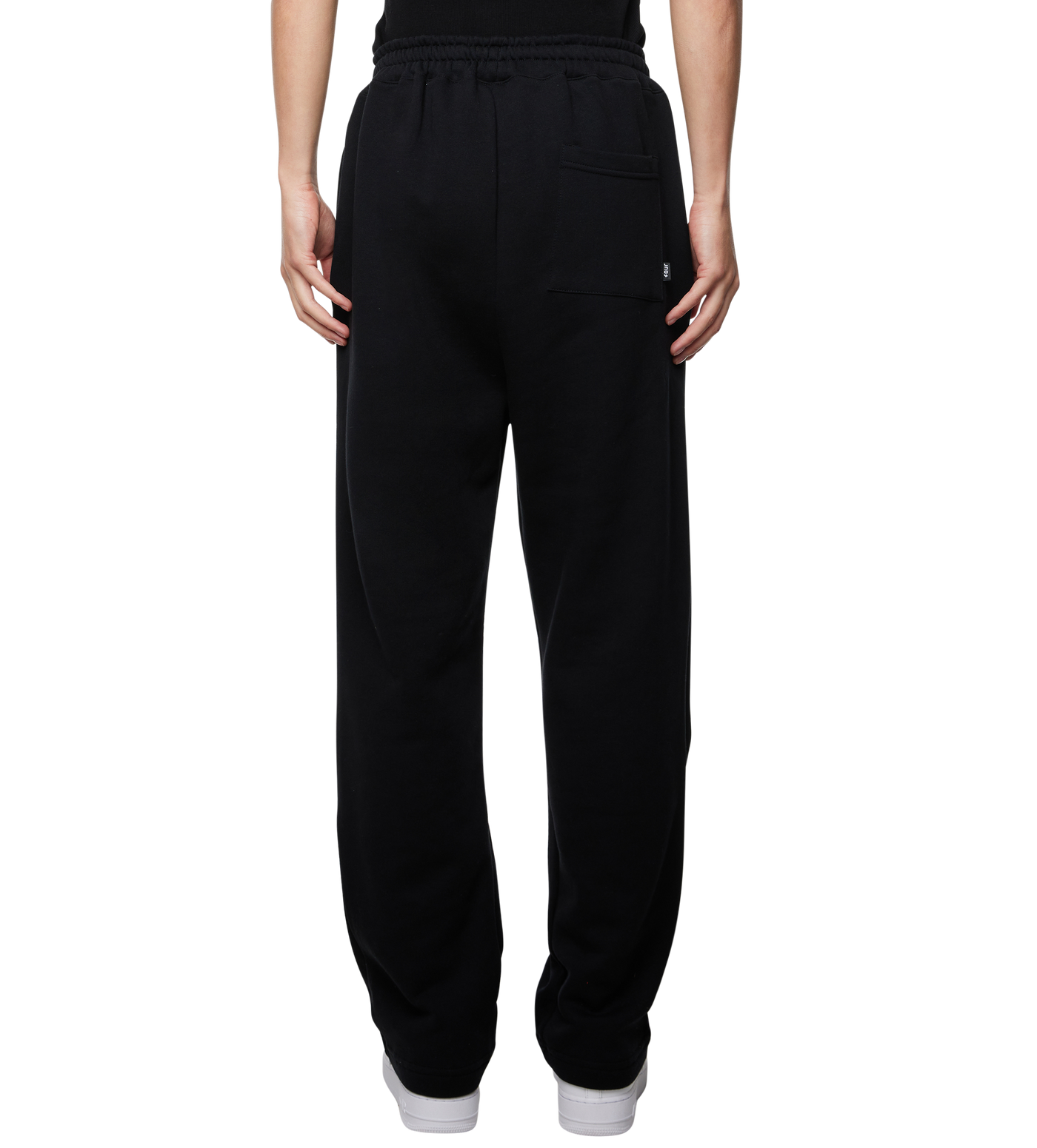 Outline Logo Straight Leg Pants Black