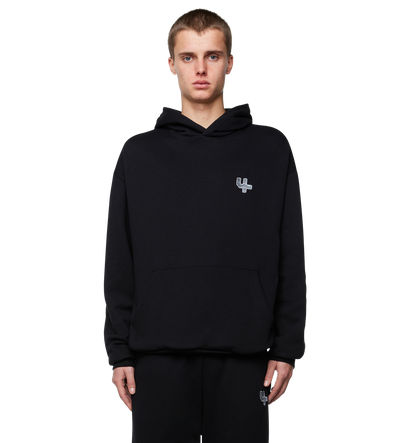 Outline Logo Hoodie Black