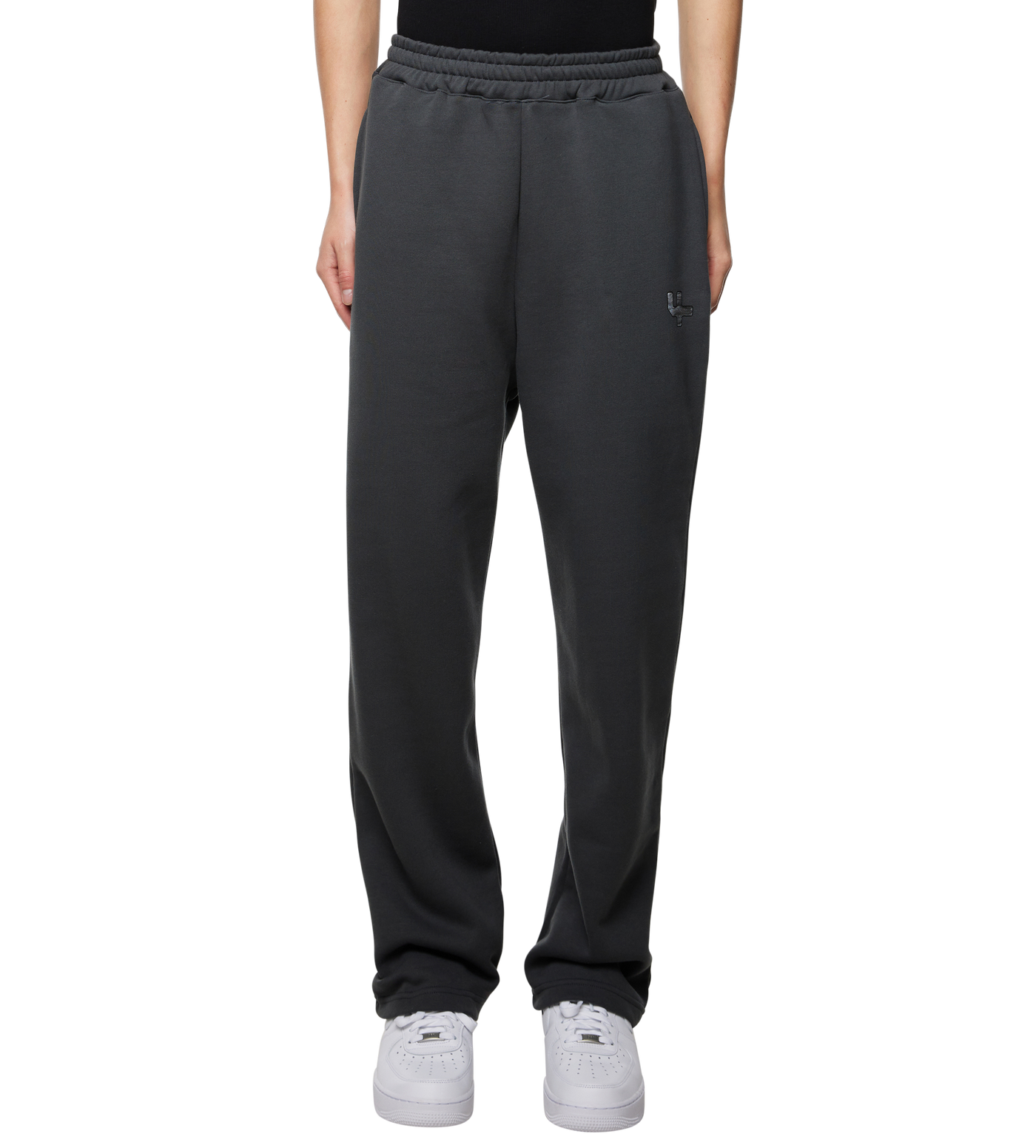 Outline Logo Straight Leg Pants Black Sand