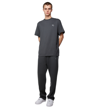 Outline Logo Straight Leg Pants Black Sand