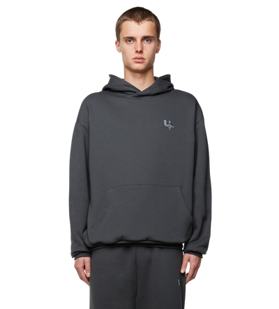 Outline Logo Hoodie Black Sand
