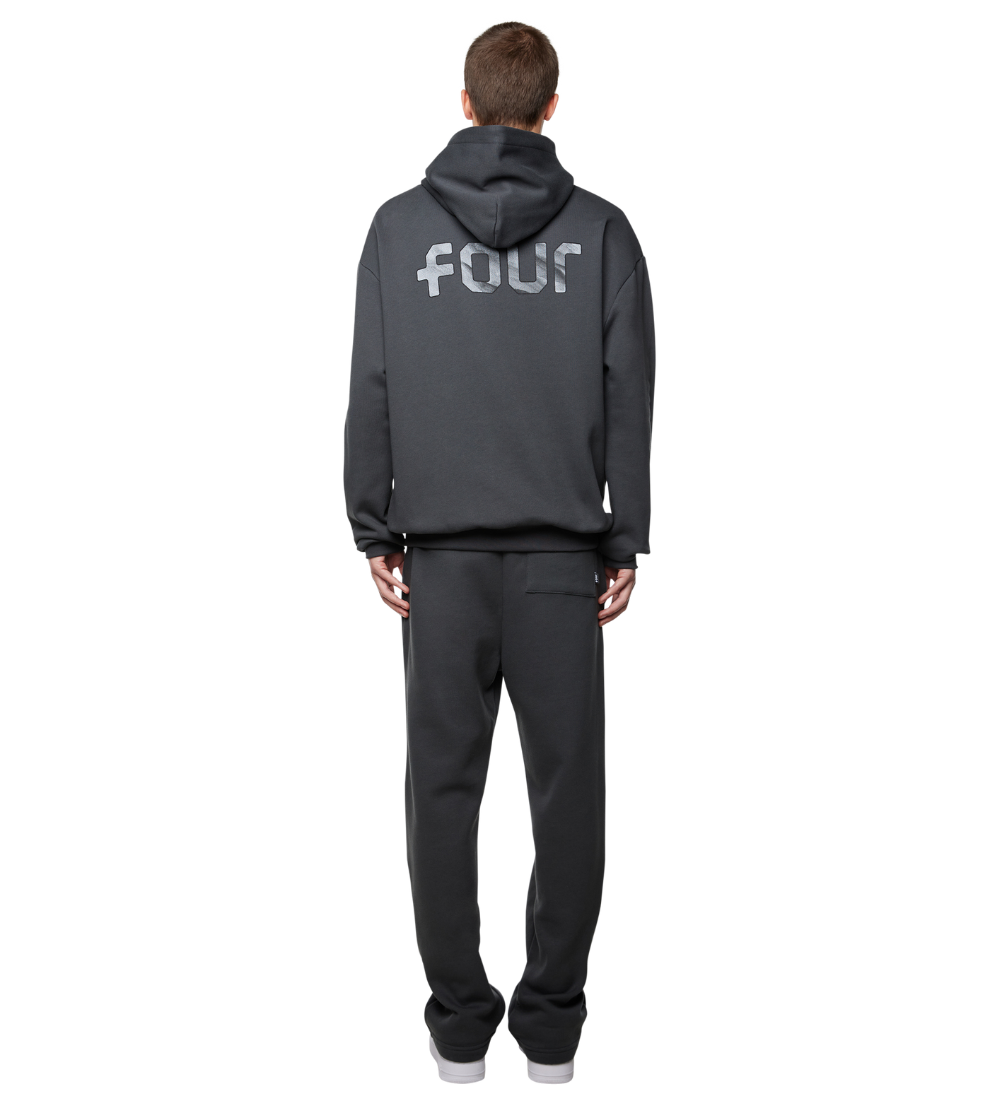 Outline Logo Hoodie Black Sand