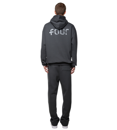 Outline Logo Hoodie Black Sand