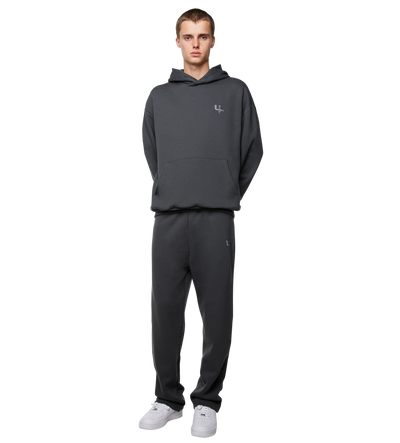 Outline Logo Hoodie Black Sand