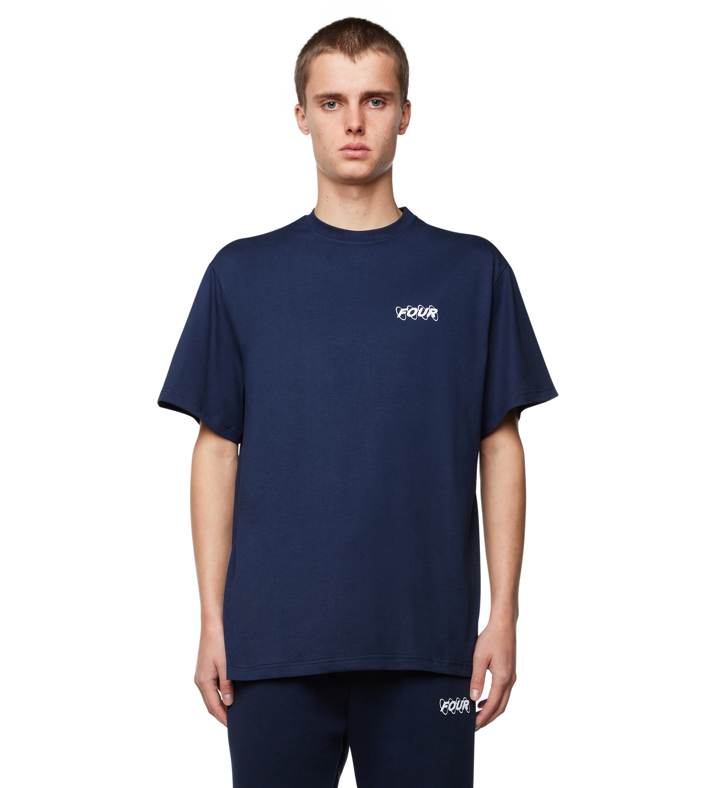 Circles Logo T-shirt Marine Blue