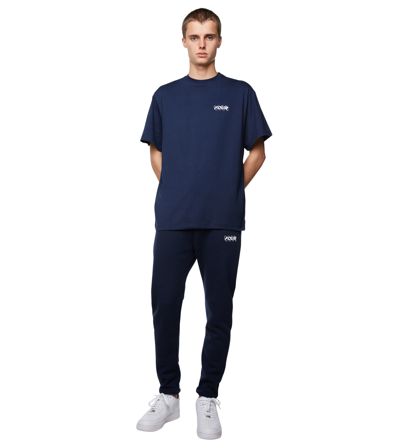 Circles Logo T-shirt Marine Blue