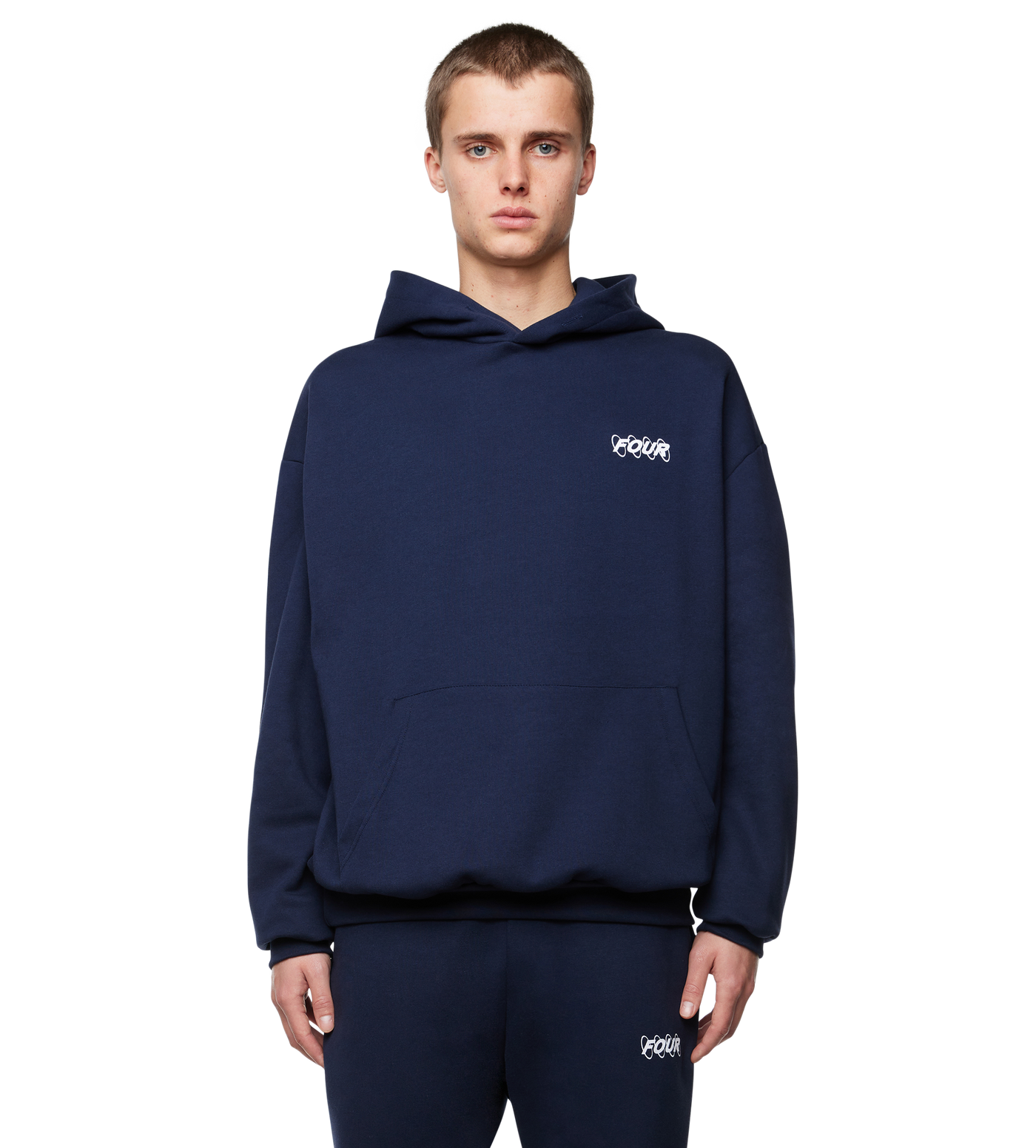 Circles Logo Hoodie Marine Blue