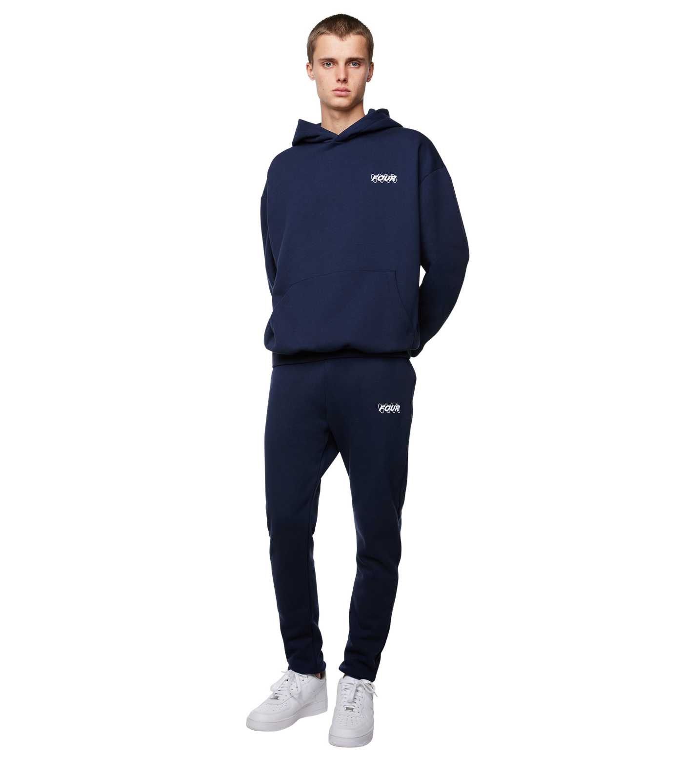 Circles Logo Sweatpants Marine Blue