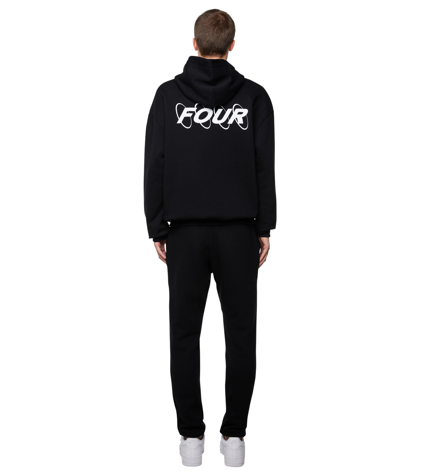 Circles Logo Hoodie Black