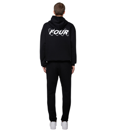 Circles Logo Hoodie Black