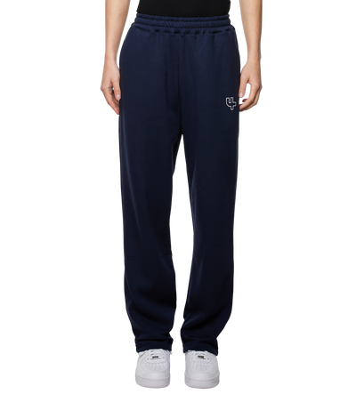 Outline Logo Straight Leg Pants Marine Blue