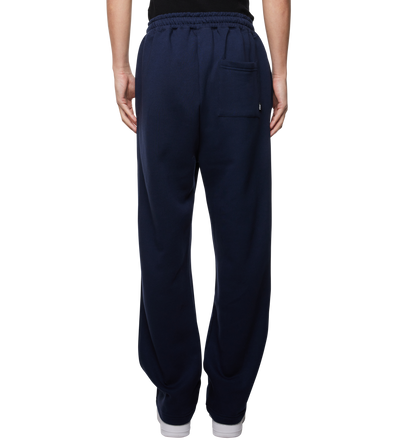 Outline Logo Straight Leg Pants Marine Blue