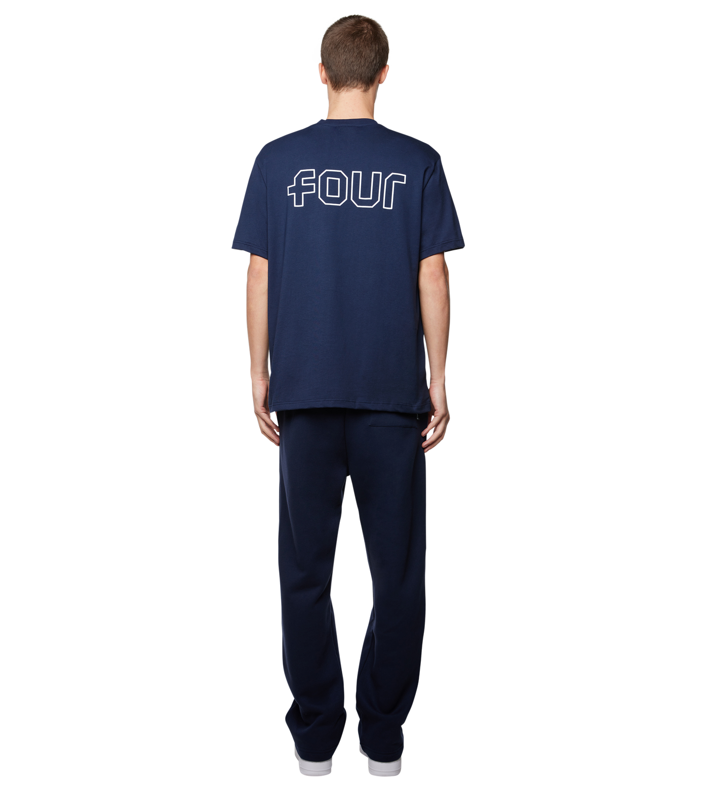 Outline Logo T-shirt Marine Blue
