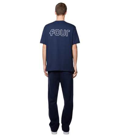 Outline Logo T-shirt Marine Blue
