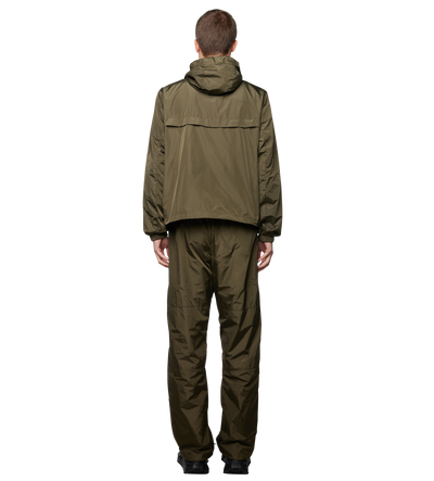 Sport Windbreaker Nylon Jacket Moss Green