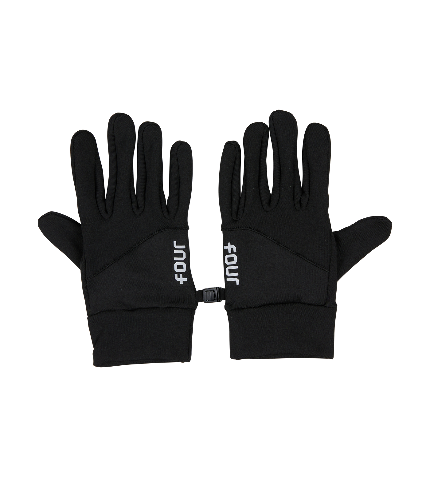 Logo Reflective Gloves Black