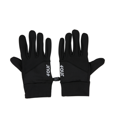 Logo Reflective Gloves Black