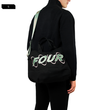 Circles Embroidery Shopper Matcha