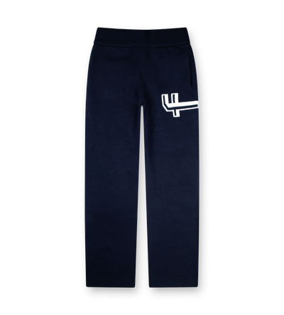Knitted Pants Marine Blue/ White