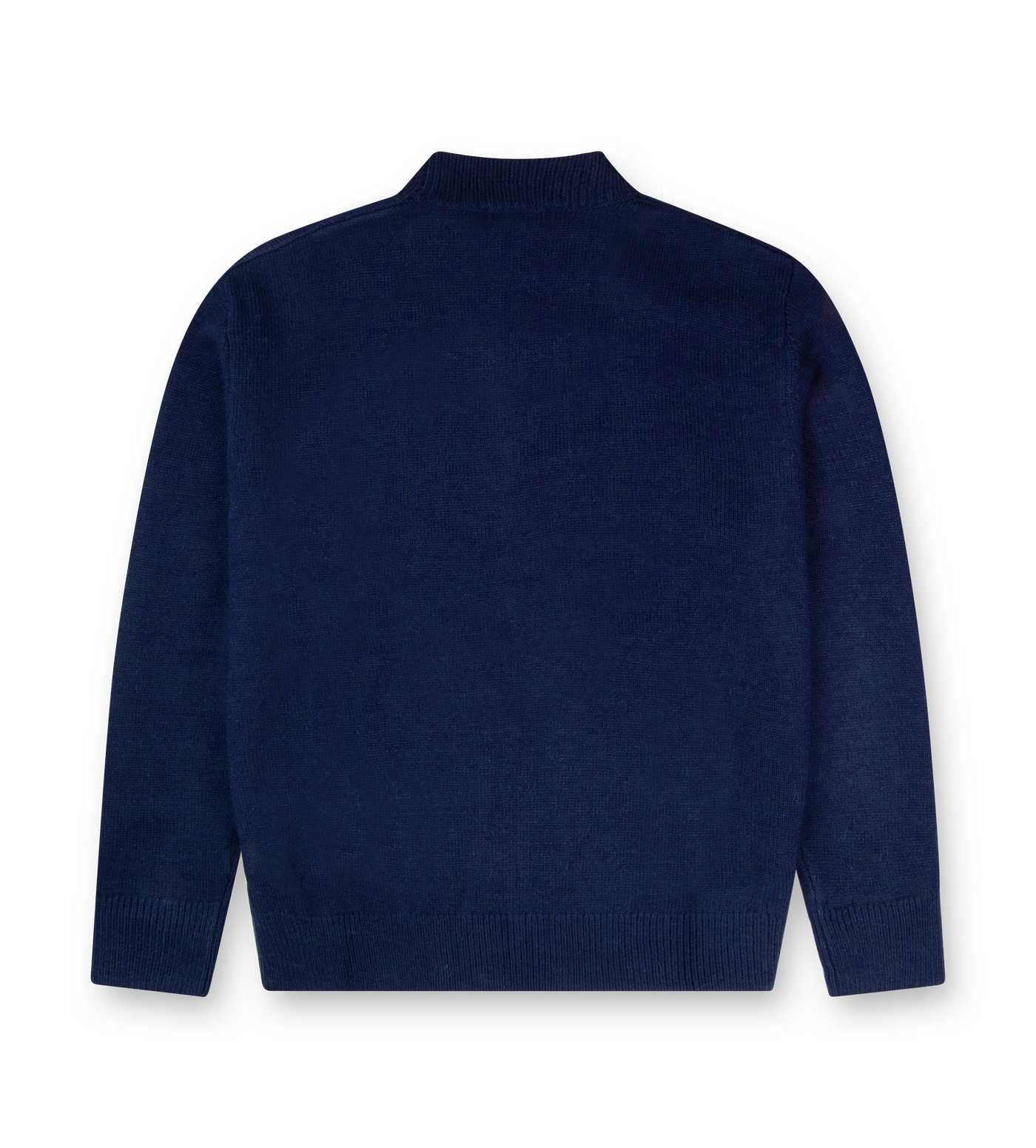 Knitted Crewneck Marine Blue/ White