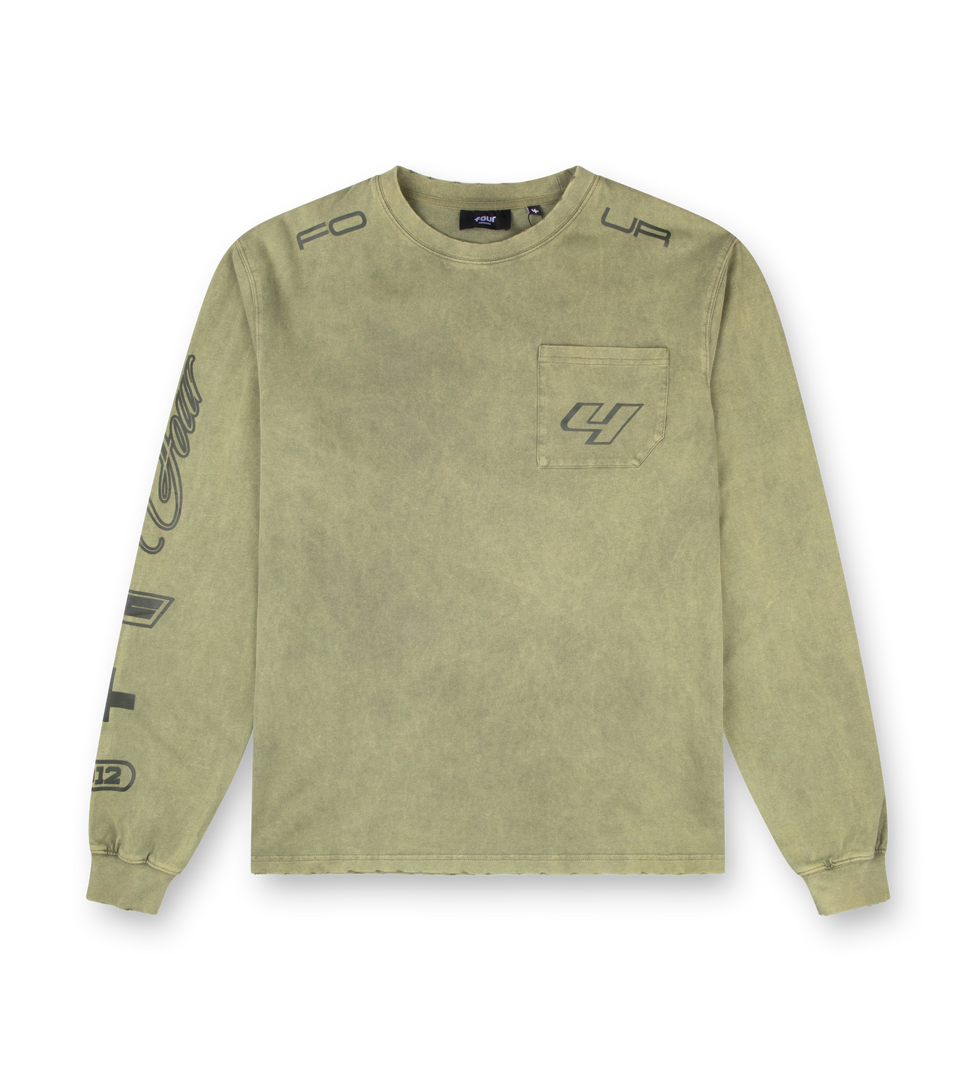 Race Comp Longsleeve T-Shirt Washed Moss Green