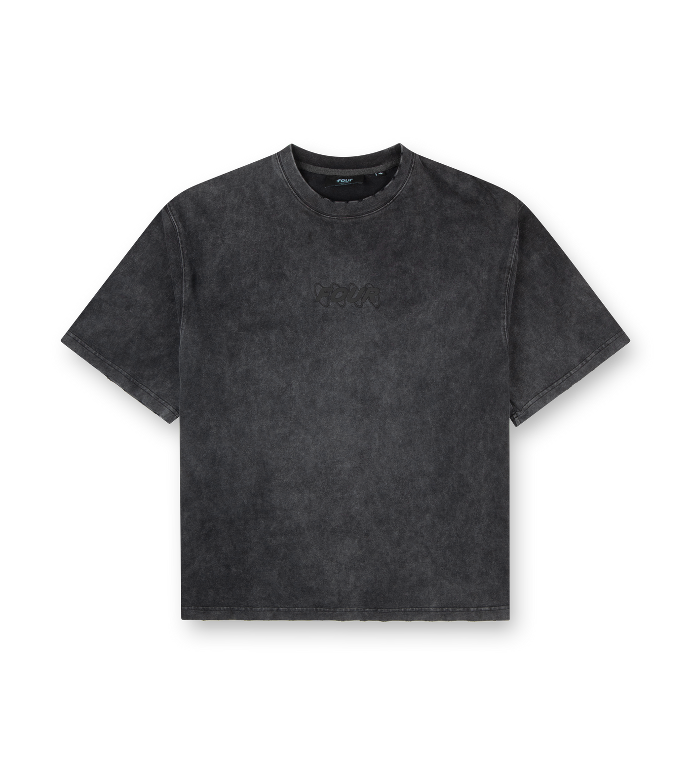 Circles Boxy T-Shirt Washed Black
