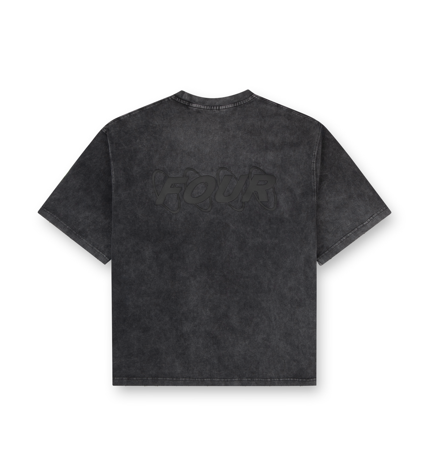 Circles Boxy T-Shirt Washed Black