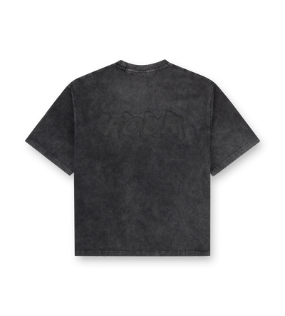 Circles Boxy T-Shirt Washed Black