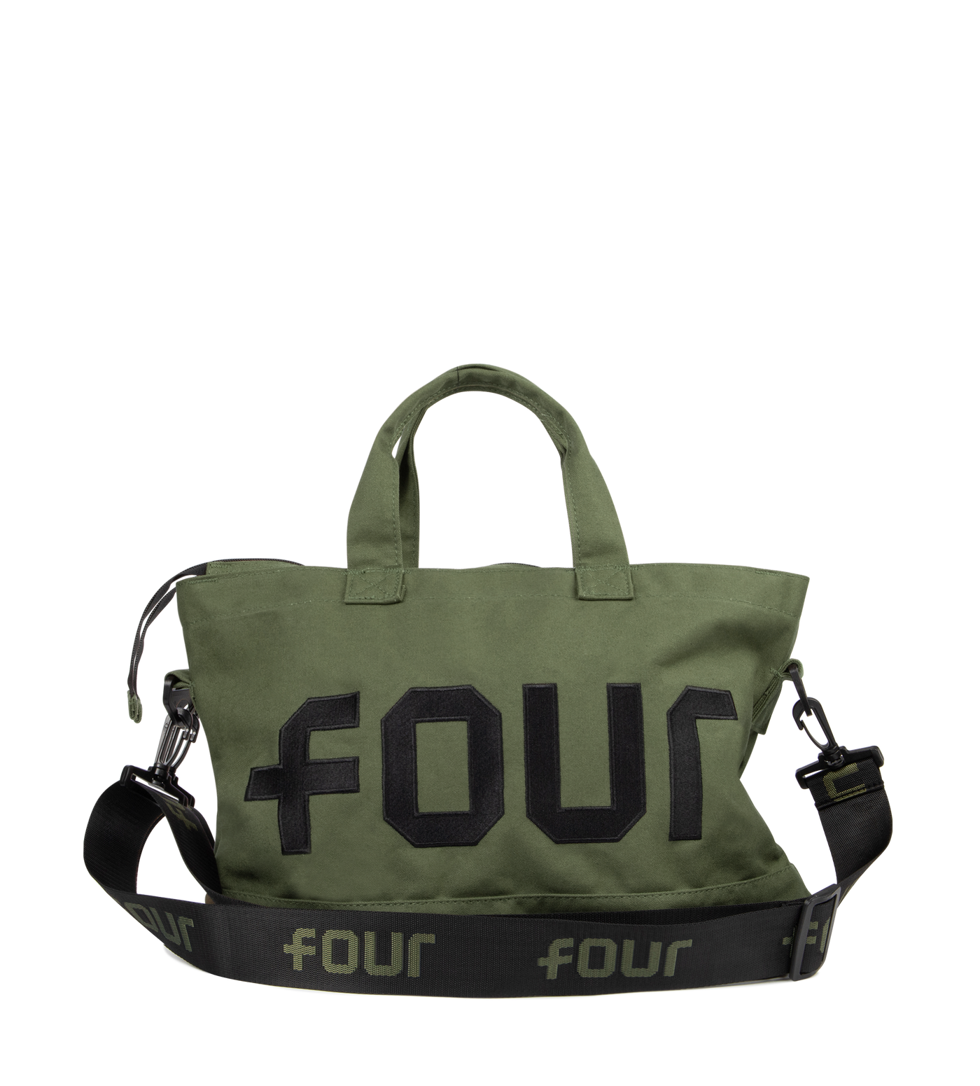 Logo Embroidery Shopper Army Green
