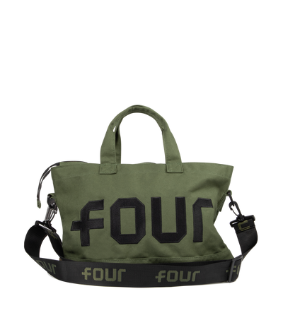 Logo Embroidery Shopper Army Green