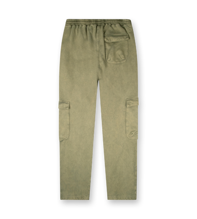 Circles Cargo Sweatpants Washed Moss Green