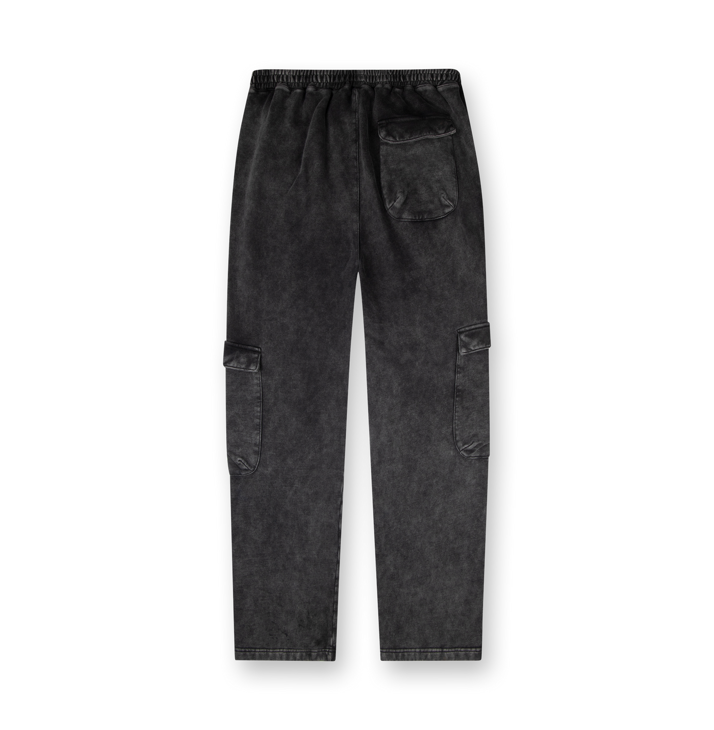 Circles Cargo Sweatpants Washed Black