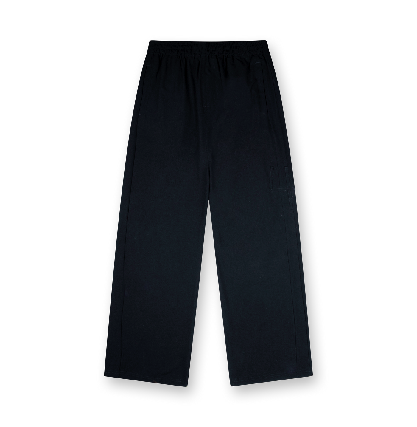 Logo Wool Pants Black