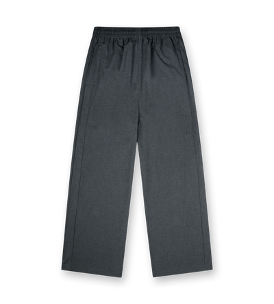 Logo Wool Pants Dark Grey