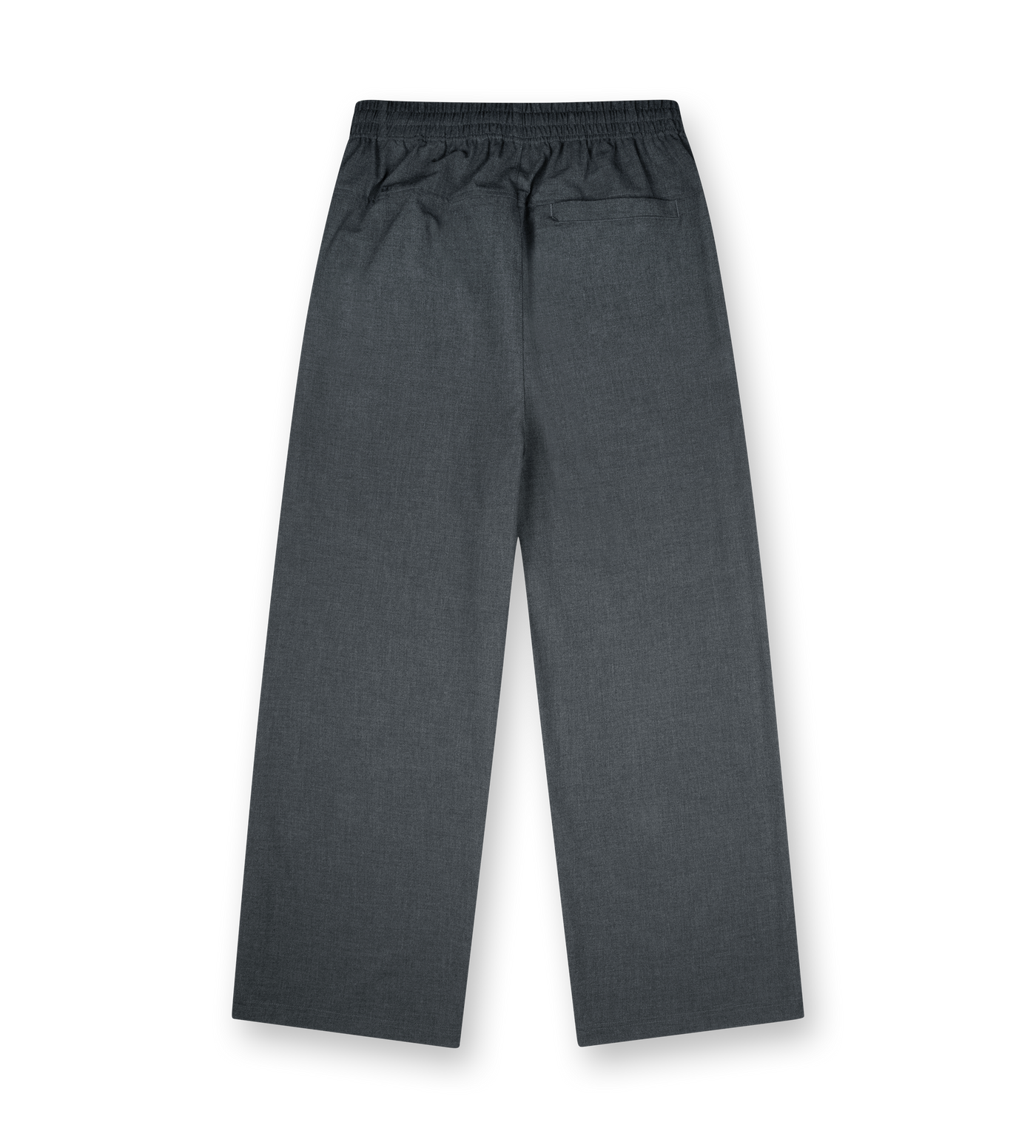 Logo Wool Pants Dark Grey