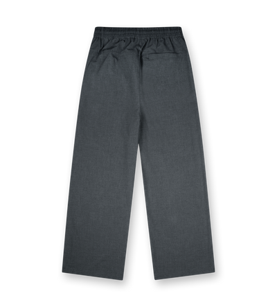 Logo Wool Pants Dark Grey