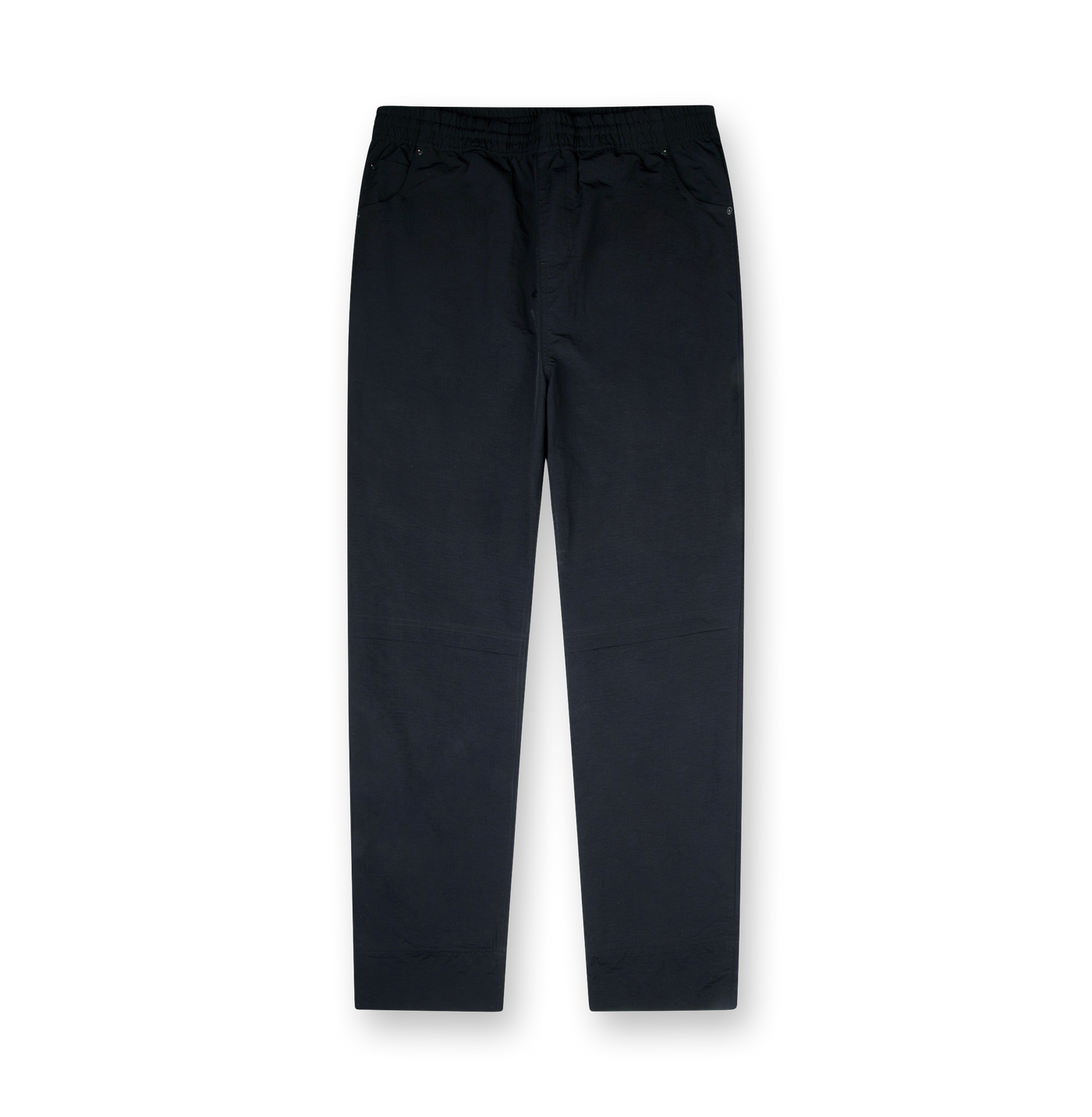 Square Logo Double Layered Pants Black