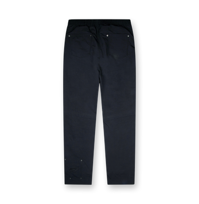 Square Logo Double Layered Pants Black