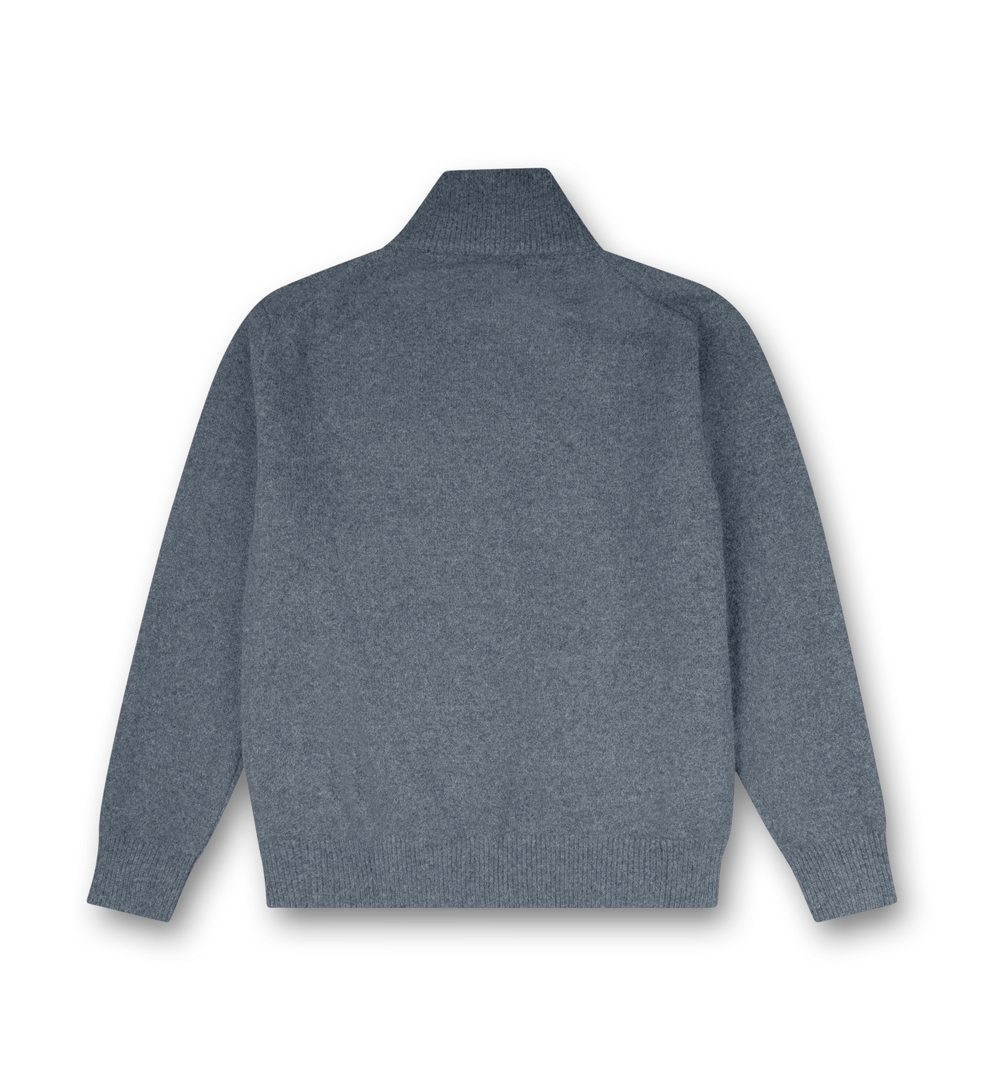 Knitted Zip Up Dark Grey/ White