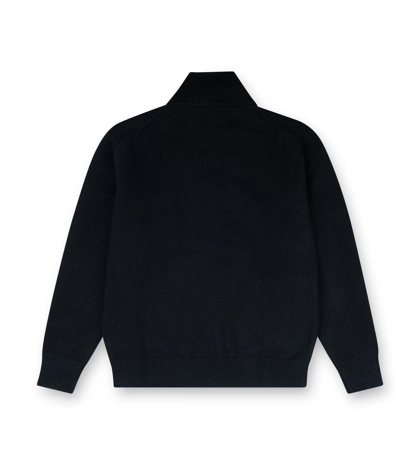 Knitted Zip Up Black/ Dark Grey