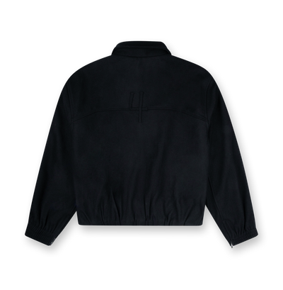 Logo Wool Square Jacket Black