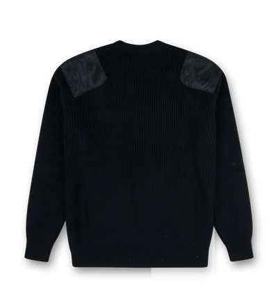 Logo Knitted Crewneck Nylon Black