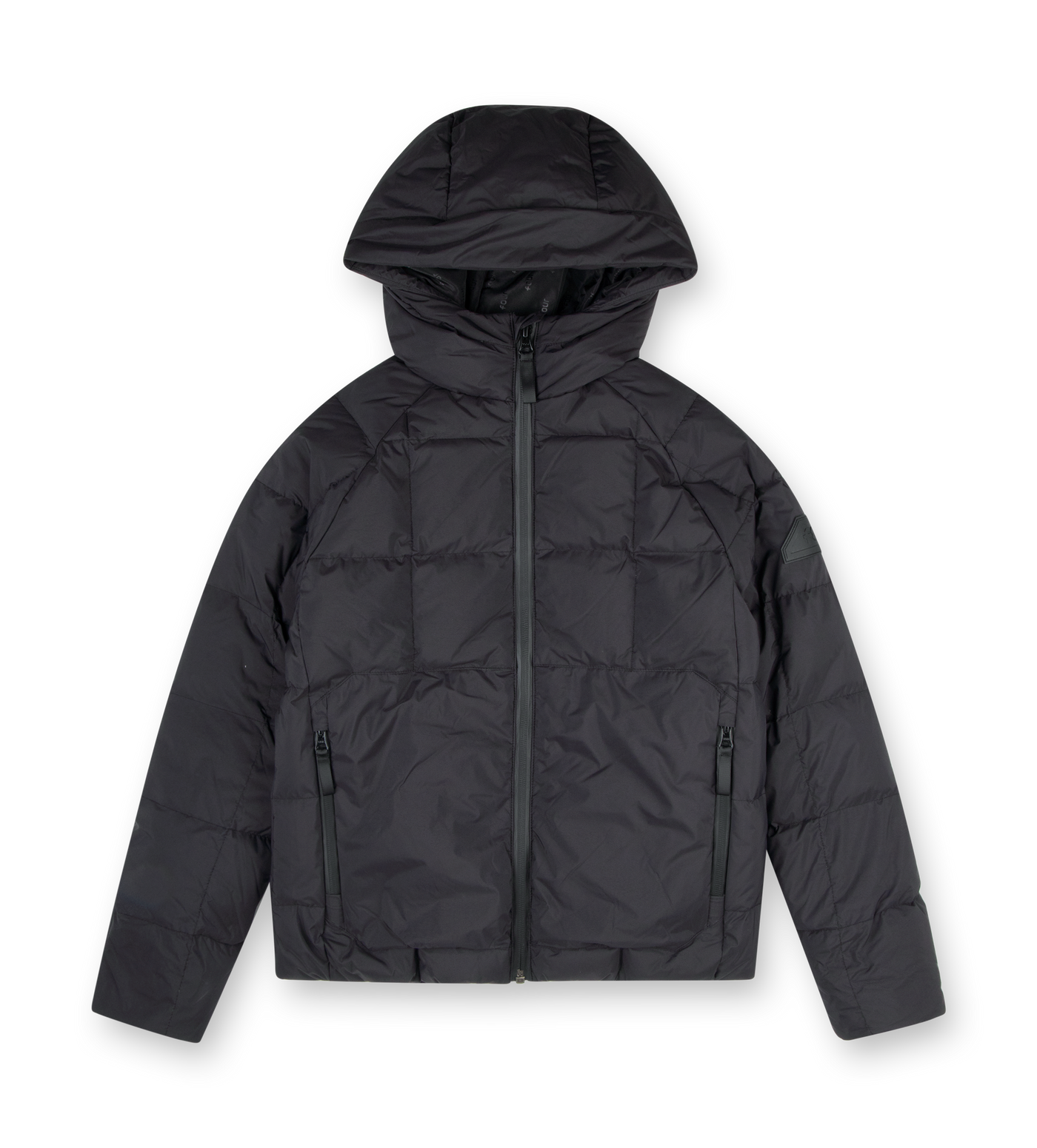 Square Logo Puffer Jacket Black