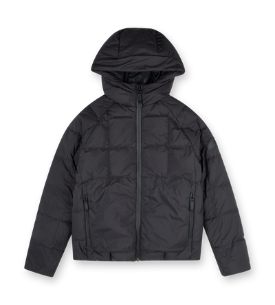 Square Logo Puffer Jacket Black